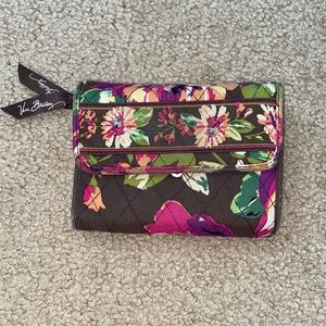 brown floral Vera Bradley wallet